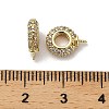 Oval Rack Plating Brass Micro Pave Cubic Zirconia Pendant Bails KK-S397-08B-3