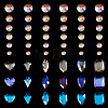  24 Style Transparent K9 Glass Cabochons GLAA-TA0001-24-13