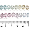 Transparent Painted Glass Beads Strands X1-DGLA-A034-T8mm-A15-3