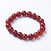 Natural Striped Agate/Banded Agate Beaded Stretch Bracelets BJEW-I254-10mm-05-1