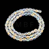 Electroplate Glass Beads Strands EGLA-D031-01-02-5