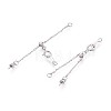 925 Sterling Silver Cable Chain Extenders STER-T008-61S-1