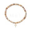 2Pcs Natural Crazy Agate Beads Stretch Bracelets BJEW-JB13415-04-3