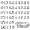 60Pcs Alloy Rhinestone Charms Sets FIND-UN0010-37P-1