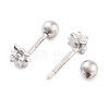 925 Sterling Silver Micro Pave Cubic Zirconia Ear Plug Gauges for Women EJEW-F342-06P-2