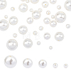  40Pcs 5 Sizes Shell Pearl Beads BSHE-NB0001-11-1