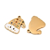 Christmas 304 Stainless Steel Enamel Pendants SA-CBA85C0-02E-G-2