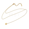 304 Stainless Steel Crystal Rhinestone Butterfly Long Tassel Y Necklaces for Women SA-CBA48C7-06G-2