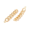 Brass Pave Clear Cubic Zirconia Connector Charms KK-S376-05G-2