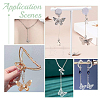 80Pcs Rack Plating 304 Stainless Steel Filigree Connerctor Charms STAS-UN0058-83-6