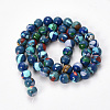 Synthetic Turquoise Beads Strands X-G-Q468-80B-8mm-2