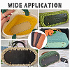 WADORN 4Pcs 4 Colors PU Leather Bag Nail Bottoms FIND-WR0005-55-6