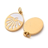 304 Stainless Steel Enamel Charm STAS-U061-32G-02-2