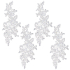 2Pairs Leaves Polyester Embroidery Ornaments Accessories DIY-GF0014-46A-1