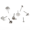 304 Stainless Steel Stud Earring Settings & Findings STAS-MSMC002-05P-2