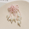 Handmade Glass Seed Beads Flower Tassel Stud Earrings FS-WG63232-02-1