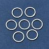 Eco-Friendly Brass Round Rings KK-M165-10mm-02S-RS-1