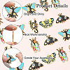 20Pcs 5 Styles Insect Series Alloy Enamel Pendants ENAM-CJ0005-40-4