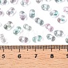 Spray Painted Glass Seed Beads SEED-T007-08G-4