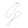 Brass Figaro Chain Slider Necklaces Making AJEW-JB01491-02-1