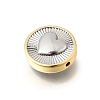 Two Tone Brass Beads KK-D255-02GP-02-2