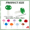 18Pcs 9 Colors Mushroom Handmade Wool Felt Ornament Accessories DIY-PH0036-27-2