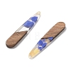 Resin and Walnut Pendants LS-FIND-R051-08A-2