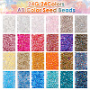  24G 24 Colors 11/0 Delica Japanese Seed Beads SEED-TA0001-04-2