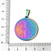 Ion Plating(IP) 304 Stainless Steel Pendants STAS-A053-24C-M-3