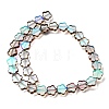 Electroplated Transparent Glass Beads Strands GL-CBA98F0-07B-3