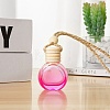 Empty Glass Perfume Bottle Pendants with Wood Cap PW-WG32648-06-1