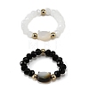 Adjustable Resin & Alloy Finger Rings for Women AL-CBA1A3E-03-2