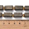 Natural Gold Pyrite/Golden Pyrite Beads Strands G-F833-C01-02-5