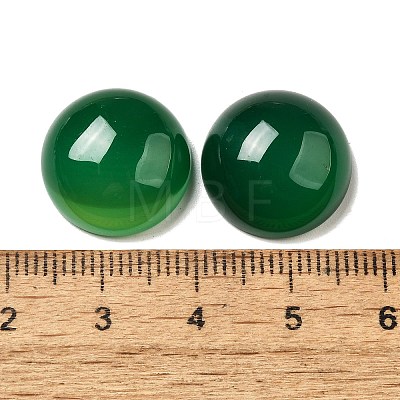 Natural Green Onyx Agate Cabochons G-E492-B-16-1