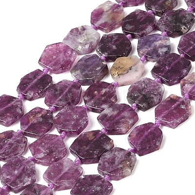 Natural Lepidolite Beads Strands G-L095-A01-01A-1