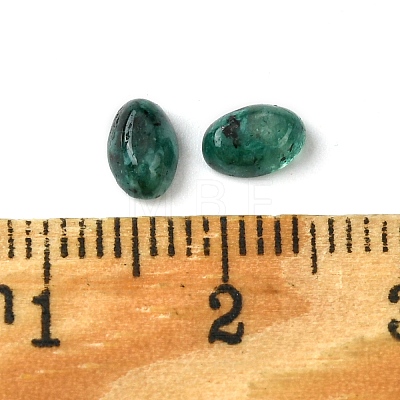 Synthetic Green Spot Jasper Cabochons G-A094-01A-34-1