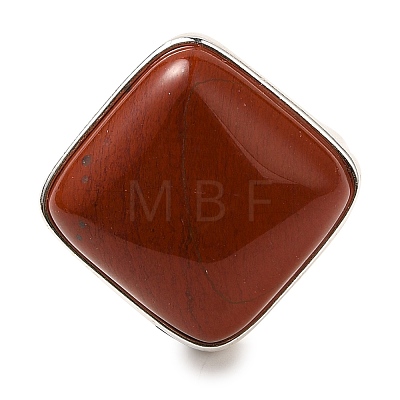 Natural Red Jasper Adjustable Rings RJEW-H240-01S-17-1