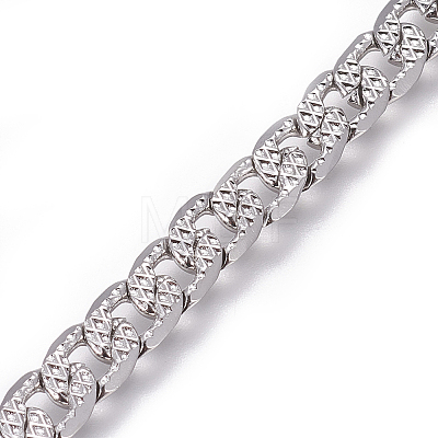 667 Stainless Steel Cuban Link Chains CHS-L020-046A-P-1-1