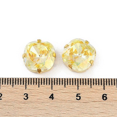 Brass Glass Rhinestone Sew on Rhinestones RGLA-U001-04G-01-1