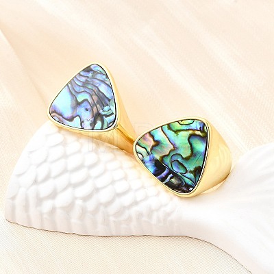 Ocean Styles Brass Cuff Rings for Women RJEW-F184-18G-1