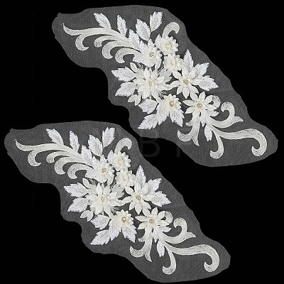 Flower Blossom Sequin Appliques DIY-WH0407-02-1