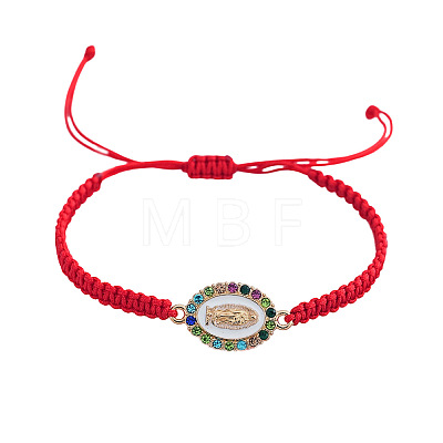 304 Stainless Steel & Rhinestones & Resin Link Bracelets BX1909-2-1
