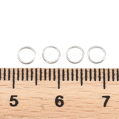 Brass Closed Jump Rings KK-D257-01P-09-1