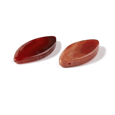 Natural Red Agate Pendants G-B030-10A-1