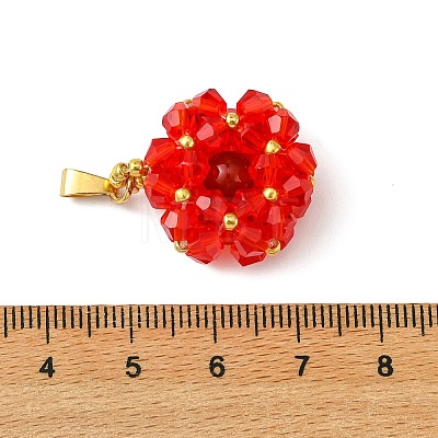 Glass Pendants PALLOY-MZ01346-01-1