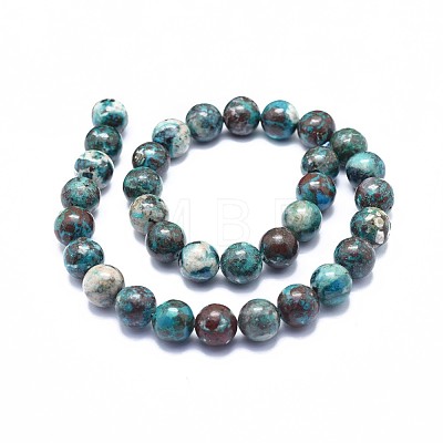 Natural Chrysocolla Beads Strands G-I249-B05-02-1