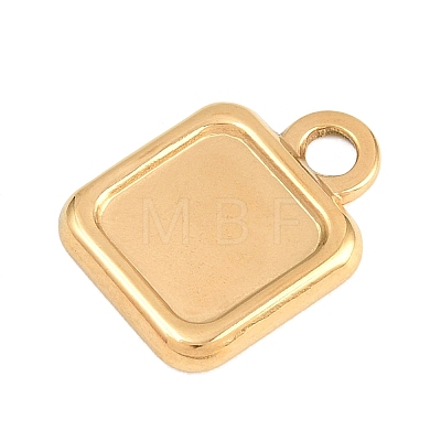 304 Stainless Steel Pendant Cabochon Settings STAS-D264-08A-G-1