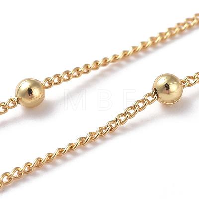 Brass Curb Chains Twisted Chains CHC-G005-16G-1