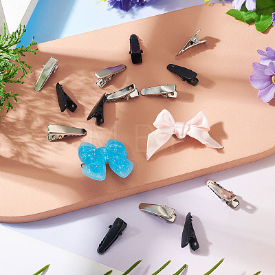 40Pcs 2 Colors Iron Alligator Hair Clip Findings PHAR-TADJ0001-12-1