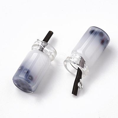 Glass Bottle Pendants CRES-N017-03G-1